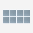 Set 8 pannelli fonoassorbenti azzurro 60x60cm decorativi per interni Toon-A Vendita