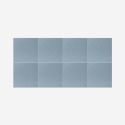 Set 8 pannelli fonoassorbenti azzurro 60x60cm decorativi per interni Toon-A Saldi