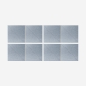 8 panneaux décoratifs insonorisants 60x60 gris design Toon-G Vente