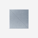 Set di 8 pannelli decorativi fonoassorbenti 60x60 grigio di design Toon-G Sconti