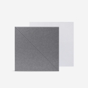 Set 8 pannelli fonoassorbenti 60x60 decorativi in poliestere grigio Toon-GC Offerta