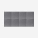 Set 8 pannelli fonoassorbenti 60x60 decorativi in poliestere grigio Toon-GC Saldi