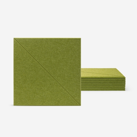 Set aus 8 dekorativen Schallschutzpaneelen 60x60cm grün Toon-V Aktion