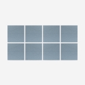 Set 8 pannelli fonoassorbenti di design 60x60 decorativi azzurro Zarbi-A Vendita