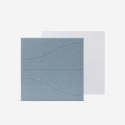 Set 8 pannelli fonoassorbenti di design 60x60 decorativi azzurro Zarbi-A Offerta