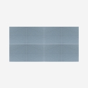 Set 8 pannelli fonoassorbenti di design 60x60 decorativi azzurro Zarbi-A Saldi