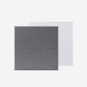 8 panneaux insonorisants design 60x60 en polyester gris Zarbi-GC Offre