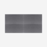 Set 8 pannelli fonoassorbenti di design 60x60 in poliestere grigio Zarbi-GC Saldi