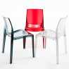 Chaise transparent Salle à Manger bar Femme Fatale Grand Soleil Design en polycarbonate 
