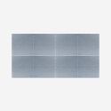 Set 8 pannelli pannelli decorativi parete 60x60 fonoassorbenti grigio Zarbi-G Saldi
