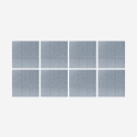 Set 8 pannelli fonoassorbenti 60x60 decorativi geometrici grigio Didi-G Vendita