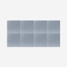 Set 8 pannelli fonoassorbenti 60x60 decorativi geometrici grigio Didi-G Saldi