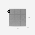 Set 8 pannelli fonoassorbenti 60x60 decorativi geometrici grigio Didi-G Catalogo