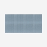 Set 8 pannelli decorativi parete soggiorno fonoassorbenti azzurro 60x60 Didi-A Saldi