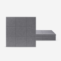 Set 8 pannelli decorativi 60x60 fonoassorbenti in poliestere grigio Didi-GC Promozione
