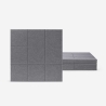 Set 8 pannelli decorativi 60x60 fonoassorbenti in poliestere grigio Didi-GC Promozione