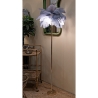 Lampada da terra con paralume in piume e 3 punti luce h160cm Palm L Costo