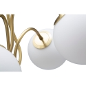 Lampada da tavolo con base in metallo e sfere in vetro opaco Glamy 4T Offerta