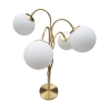 Lampada da tavolo con base in metallo e sfere in vetro opaco Glamy 4T Sconti