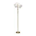 Lampada da terra con struttura intrecciata e sfere in vetro opaco Glamy 4 Promozione