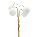 Lampada da terra con struttura intrecciata e sfere in vetro opaco Glamy 4 Offerta