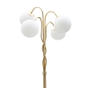 Lampada da terra con struttura intrecciata e sfere in vetro opaco Glamy 4 Offerta