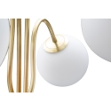 Lampada da terra con struttura intrecciata e sfere in vetro opaco Glamy 4 Saldi