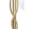 Lampada da terra con struttura intrecciata e sfere in vetro opaco Glamy 4 Sconti