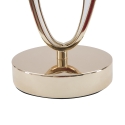 Lampada da tavolo elegante con base dorata e paralume beige Flush S Sconti