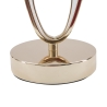 Lampada da tavolo elegante con base dorata e paralume beige Flush S Sconti