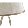 Lampada da tavolo elegante con base dorata e paralume beige Flush S Catalogo