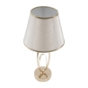 Lampada da tavolo elegante con base dorata e paralume beige Flush S Stock