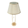Lampada da tavolo elegante con base dorata e paralume beige Flush M Offerta