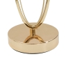 Lampada da tavolo elegante con base dorata e paralume beige Flush M Saldi