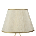 Lampada da tavolo elegante con base dorata e paralume beige Flush M Catalogo