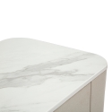 Comodino elegante con  2 cassetti e dettagli dorati 60x40cm Lullaby Scelta