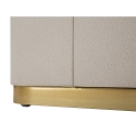Comodino elegante con  2 cassetti e dettagli dorati 60x40cm Lullaby Modello