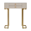 Consolle da ingresso con 2 cassetti e gambe dorate 70x40cm Beauty Offerta