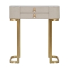 Consolle da ingresso con 2 cassetti e gambe dorate 70x40cm Beauty Offerta