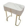 Consolle da ingresso con 2 cassetti e gambe dorate 70x40cm Beauty Catalogo