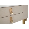 Consolle da ingresso con 2 cassetti e gambe dorate 70x40cm Beauty Stock