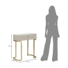 Consolle da ingresso con 2 cassetti e gambe dorate 70x40cm Beauty Caratteristiche