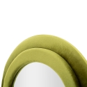 Specchio da parete o da terra design ondulato in velluto 60x160cm Miki Misure