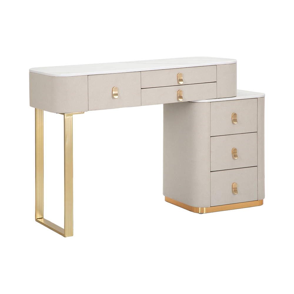 Postazione trucco toeletta da camera con 6 cassetti Vanity Promozione Postazione trucco toeletta da camera con 6 cassetti Vanity Promozione
