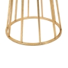 Tavolino decorativo alto rotondo da salotto in metallo dorato glam 38cm Stick Catalogo