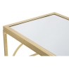Consolle da ingresso rettangolare in metallo dorato 120x41cm piano specchiato Marie Catalogo