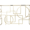 Consolle da ingresso rettangolare in metallo dorato 120x41cm piano specchiato Marie Scelta