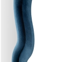 Specchio da parete o da terra design ondulato in velluto 60x160cm Emily Misure