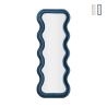 Specchio da parete o da terra design ondulato in velluto 60x160cm Emily Promozione