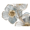 Specchio rotondo da parete con decorazioni floreali 3D Amy Sconti